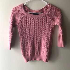 american eagle pink sweater